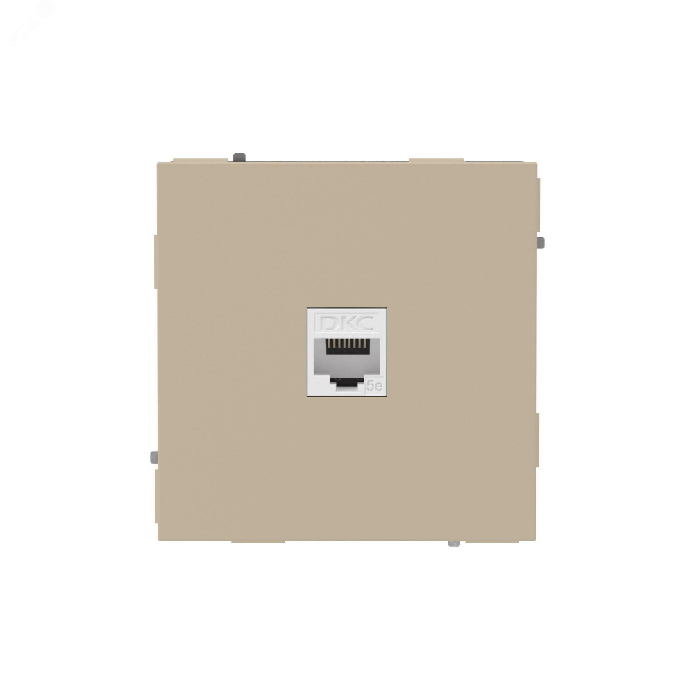 Изображение товара Компьютерная розетка RJ-45 без шторки DKC Cat.5e одинарная Изображение товара Компьютерная розетка RJ-45 без шторки DKC Cat.5e одинарная