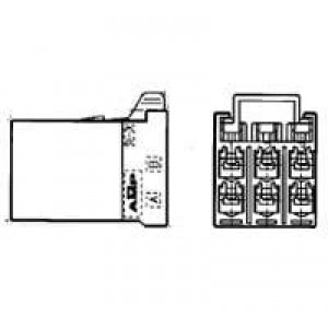 1318095-1, Проводные клеммы и зажимы D-3500 REC HSG 6P
