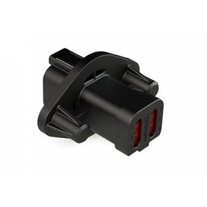 AT04-6P-PM13, Автомобильные разъемы 6 Pin Rcpt Panel Mnt Self-Thread Blk Cap