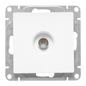 Механизм розетки TV, одиночная, белый Эпика EKF UP1-SOW-TV-1