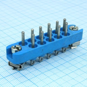 РП10-11 З-П-О вилка, Соединитель  низкочастотный, прямоугольный, внутреннего монтажа