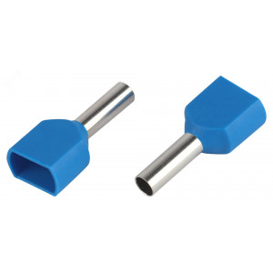 Наконечник-гильза с изолированным фланцем (упаковка 500 шт.) NO-225-143 (двойной) НШвИ(2) 2,5-10 Б0063943