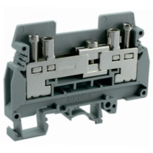 Измерительная клемма UKJ-6S, Измерительная клемма, тип фиксации провода: винтовой, номинальное сечение: 6 мм кв., 57A, 400V, ширина: 8,2 мм, цвет: серый, тип монтажа: DIN35