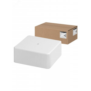 Коробка распаячная КР 100х100х44 ОП белая IP40 SQ1401-0209