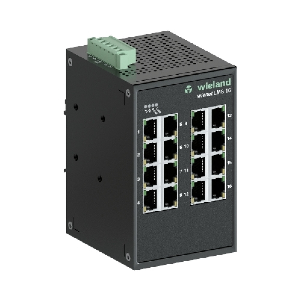 Изображение товара Коммутатор WIENET LMS 16-W с 16 портами RJ45