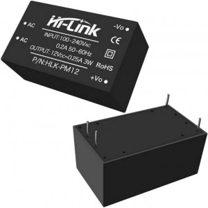 HLK-PM12, AC-DC преобразователь 220В 12B 3Вт