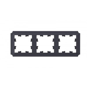 Рамка 3-пост. AtlasDesign Antique универс. карбон SE ATN101003