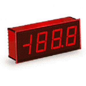 DMS-30PC-1-RL-C, Вольтметр цифровой, измерительная головка до 2V, приглушенный красный