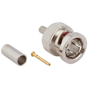 031-80105, РЧ соединители / Коаксиальные соединители 75OHM STR CRIMP PLUG 735A