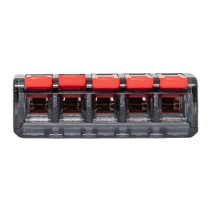 Строительно-монтажная клемма СМК 221-615 с рычагом 5 отверстий 0.5-4.0(6) мм2 EKF PROxima plc-smk-221-615