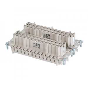 Вилочная контактная вставка 72.710.4858.0, Вилочная контактная вставка, обжимная фиксация, 48 полюсов + PE, типоразмер 48B, 690V, 16A, (обжимные контакты поставляются отдельно)