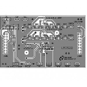 LM3528TMEV, Средства разработки схем светодиодного освещения  LM3528 EVAL BOARD