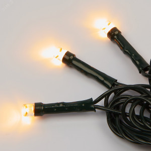 Гирлянда светодиодная ULD-S1000-100/DGA WARM WHITE IP20 10м 100 LED тепл. бел. свет. провод зел. Uniel UL-00008407
