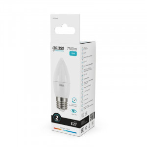 Лампа светодиодная Elementary 10Вт свеча 4100К нейтр. бел. E27 750лм 30220