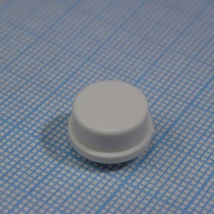 Колпачок A24 белый, SWT-81-7 (D=13, H=8)