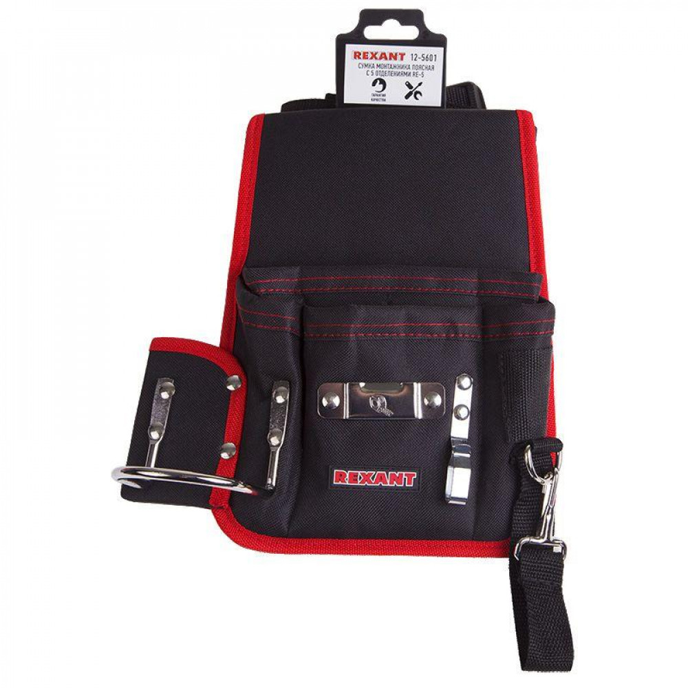 Изображение товара Сумка монтажника поясная с 5 отделениями RE-5 12-5601 от Rexant