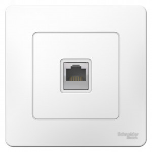 Розетка компьютерная 1-м СП Blanca RJ45 кат.5E бел. SE BLNIS045001