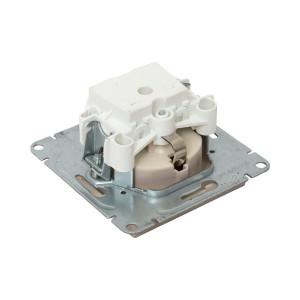 Механизм розетки, 16А, с заземлением, без шторок, кремовый Эпика EKF UP1-SOI-110