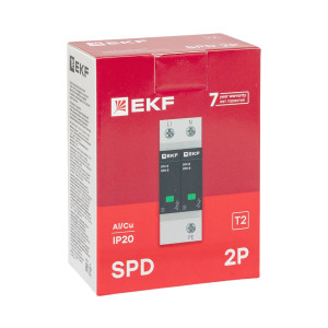 Ограничитель импульсных напряжений ОПВ-D/2P In 5кА 275В с сигн. PROxima opv-d2