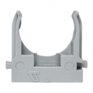 Держатель для труб (клипса) d25мм для монтажного пистолета сер. (уп.100шт) Plast derjp-z-25
