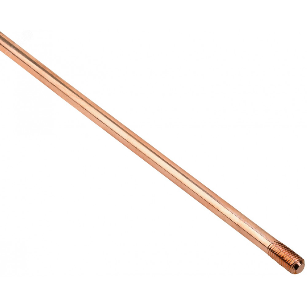 Изображение товара Стержень заземления 14х1500мм омедненная сталь IEK ZST10-12-014-001