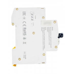 Выключатель автоматический дифференциального тока 2п (1P+N) C 20А 30мА тип AC АВДТ B06S 18мм ARMAT AR-B06S-1N-C20C030