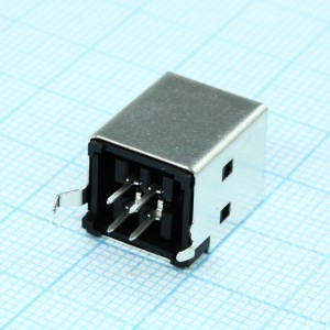 5787834-1, Разъем USB, Тип B, розетка, USB 2.0, 4 контакта