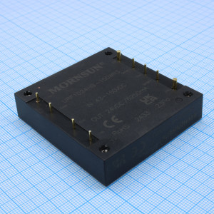 URF1D24HB-150WR3, Преобразователь DC/DC 150 Вт, вход 43...160 В, выход ±24 В,//+4.375/-6.25 А (THT)