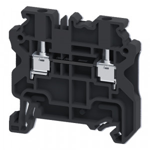 Проходная клемма CY2.5BK, Проходная клемма, тип фиксации провода: винтовой, номинальное сечение: 2,5 мм кв., 24A, 1000V, ширина: 5 мм, цвет: черный, тип монтажа: DIN35