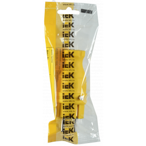 Вилка прямая ОМЕГА ВБп3-1-0м IP44 каучук желт. PKR01-016-2-K05