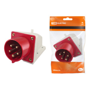 Вилка 525 стационарная 3Р+РЕ+N 32А 380В IP44 SQ0605-0016