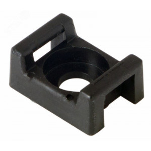 Площадка для крепления стяжки 22х16мм (ПС-2) черн. (уп.100шт) 07-2103