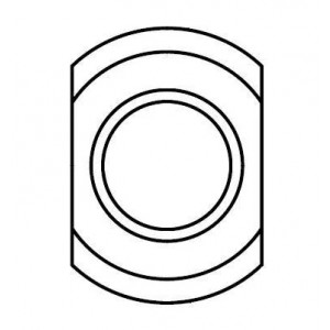 B65808C2005X000, Аксессуар для ферритов шайба изоляционная натуральный поликарбонат