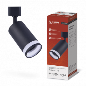 Светильник трековый под лампу TR-GU10-TL 6RB GU10 230В черный серии TOP-LINE 4690612037677