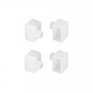 Заглушка WPH-FLEX-1018-SIDE WHITE с отверстием 040856, Заглушка с отверстием для силиконового профиля WPH-FLEX-1018-SIDE. Материал - силикон. В комплекте 4 заглушки.