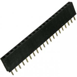 PBS-1X20 (PBS-20) ШАГ 2.54 ММ, Гнездо для плат 2.54 мм PBS-1x20 (PBS-20) шаг 2.54 мм, 20 контактов