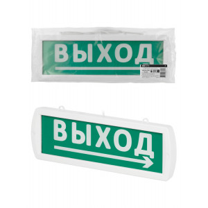 Оповещатель охранно-пожарный световой Топаз-220-Д "Направление к выходу" 220 В, IP52 SQ0349-0409