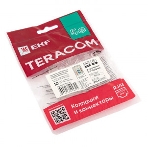 Коннектор RJ-45 TERACOM неэкранированный 8P8C Cat.5E универсальный (упак.10шт) [TRC-PLUG-5EUTP-10]