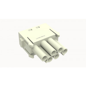 Розеточная контактная вставка DVME-006-FC, Розеточная контактная вставка, обжимная фиксация, 6 полюсов, типоразмер модульный, 500V, 16A, (обжимные контакты поставляются отдельно)