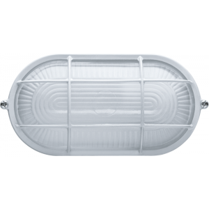 Светильник ЛОН 94 801 NBL-O2-60-E27/WH 1х60Вт E27 IP54 (аналог НПБ 1402 бел. овал с решеткой 60Вт) 94801