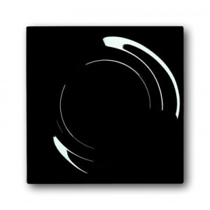 Клавиша для механизма 1-клавишного выключателя/переключателя/кнопки, серия impuls, цвет чёрный бриллиант 1753-0-9541