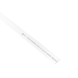 Термоусаживаемая трубка ТУТ нг 12/6 белая в отрезках по 1м PROxima tut-12-w-1m