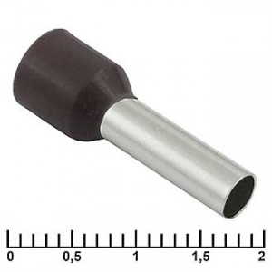 DN06012 BLACK (3.5X12MM), Наконечник на кабель DN06012, черный, 3.5x12 мм