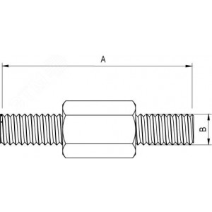 Соединитель изоляционная штанга – молниеприемник NG6608