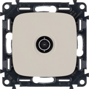 Valena ALLURE Розетка ТВ c топологией звезда 0-2400 МГц С лицевой панелью Слоновая кость 753851