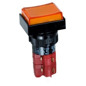 D16LMT1-2ABKO, кнопка без фикс. 250В/5А, LED подсветка 24В