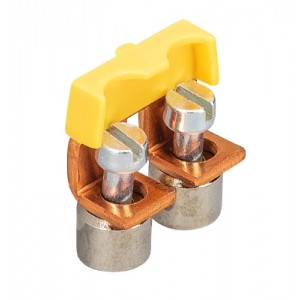 Соединительная перемычка IVB WKN10 - 2, Соединительная перемычка, 2 полюса, изолированная, винтовая, для клемм: WKN 10, цвет: желтый