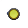 Головка кнопки плоская прозрачная без  фиксации, желтая M22P-FMLYP