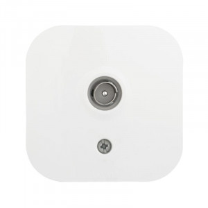 Quteo Розетка телевизионная TV наружная белая 782215