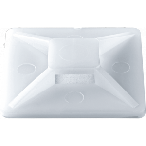 Площадка самоклеящаяся 20х20 белая под хомуты (100шт) 17248